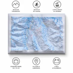 Carte 3D Deniveles Domaine Galibier-Thabor (Winter)