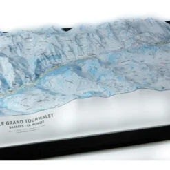 Carte 3D Deniveles Domaine Le Grand Tourmalet/Barèges/la Mongie