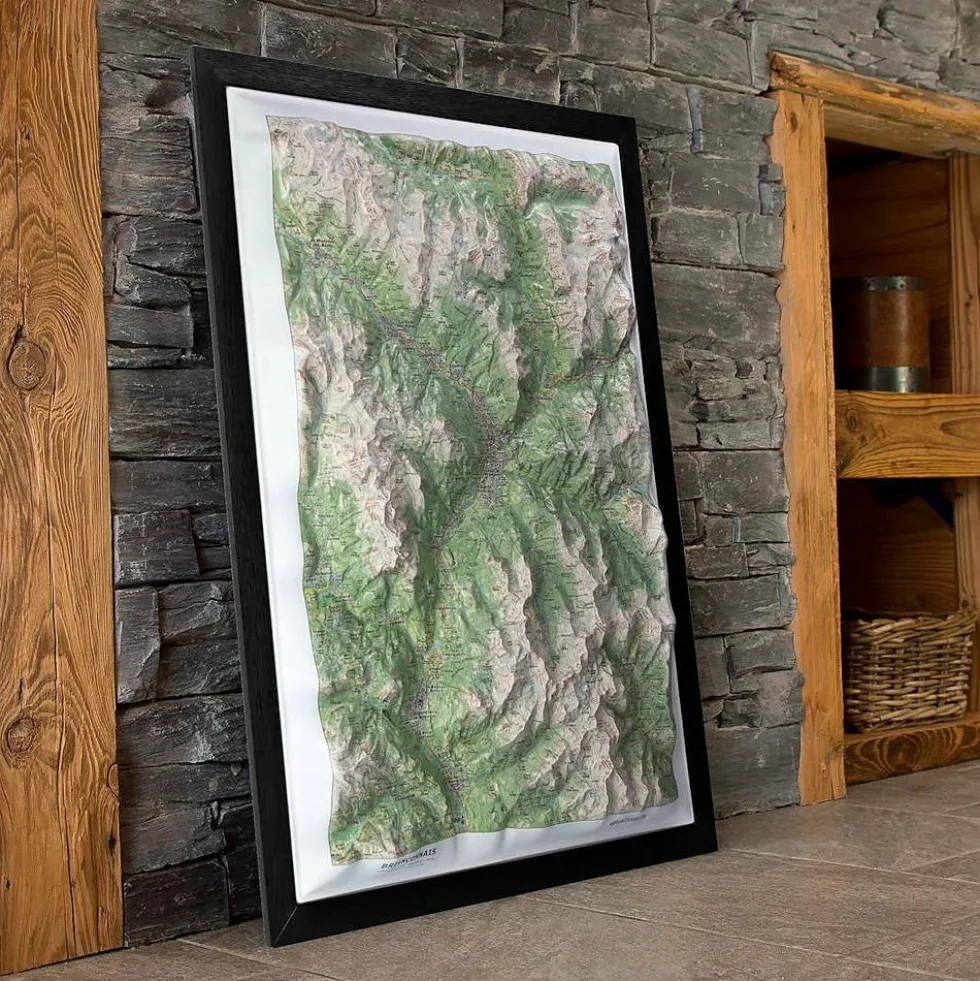Carte 3D Deniveles Le Briançonnais