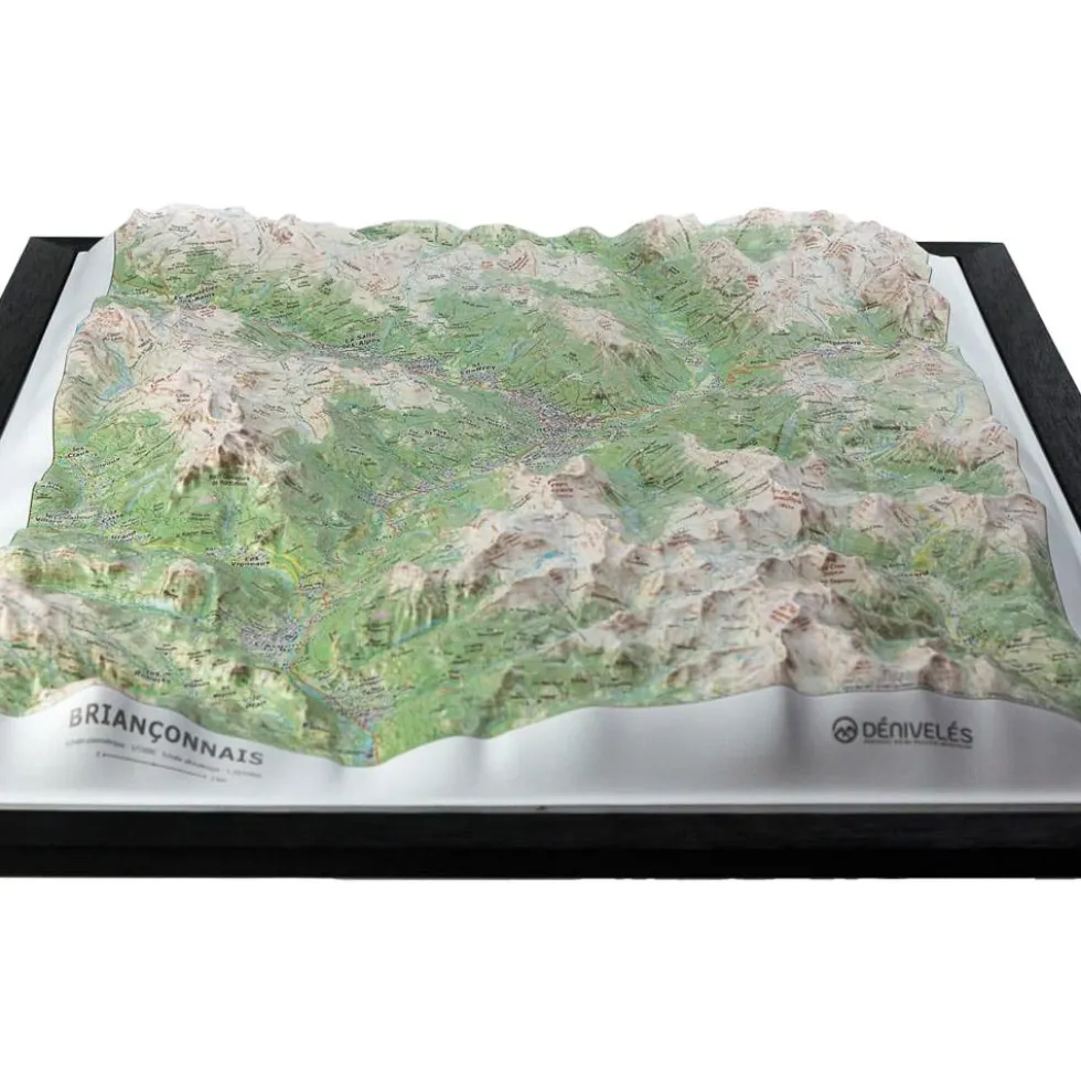 Carte 3D Deniveles Le Briançonnais