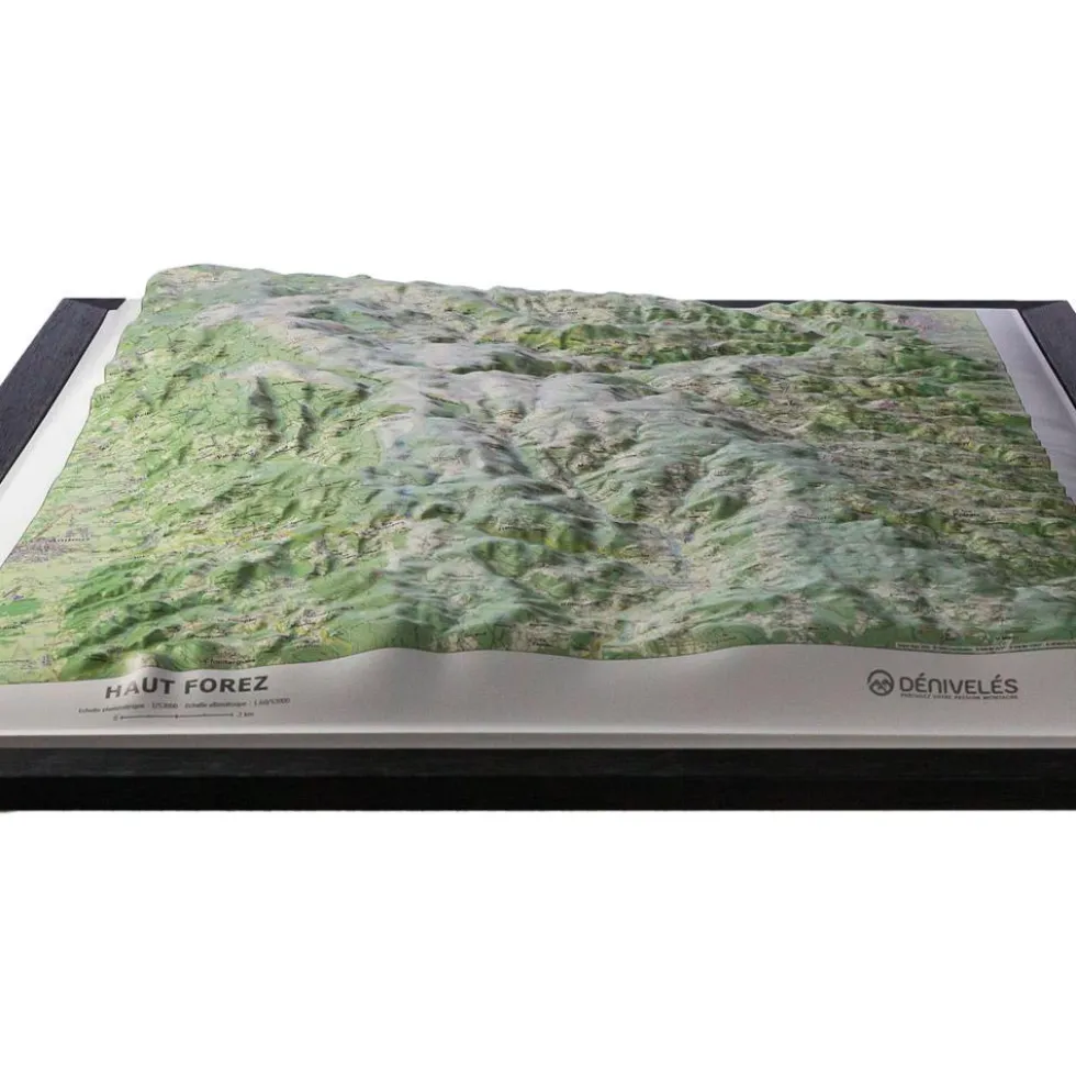 Carte 3D Deniveles Le Haut Forez