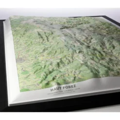 Carte 3D Deniveles Le Haut Forez