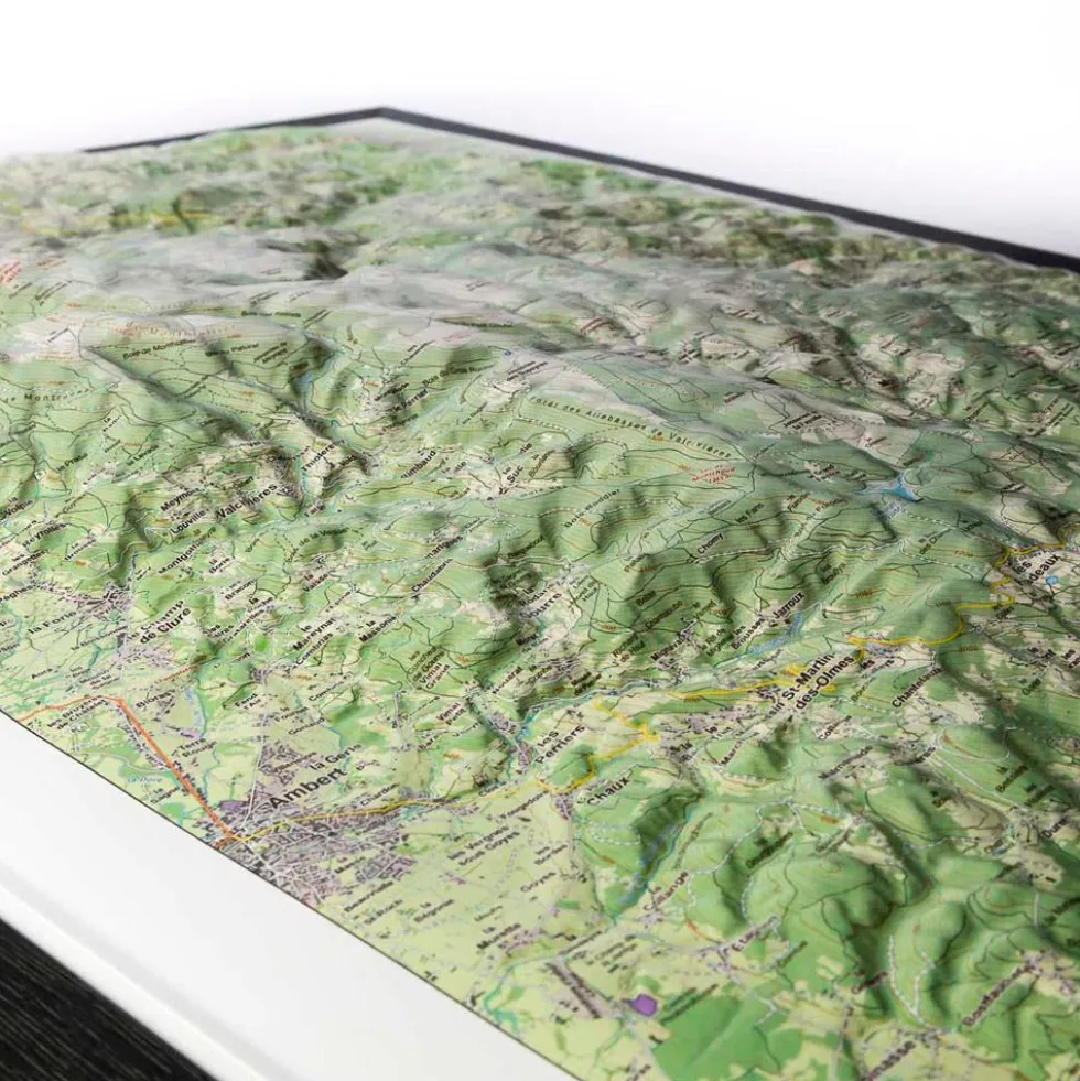 Carte 3D Deniveles Le Haut Forez