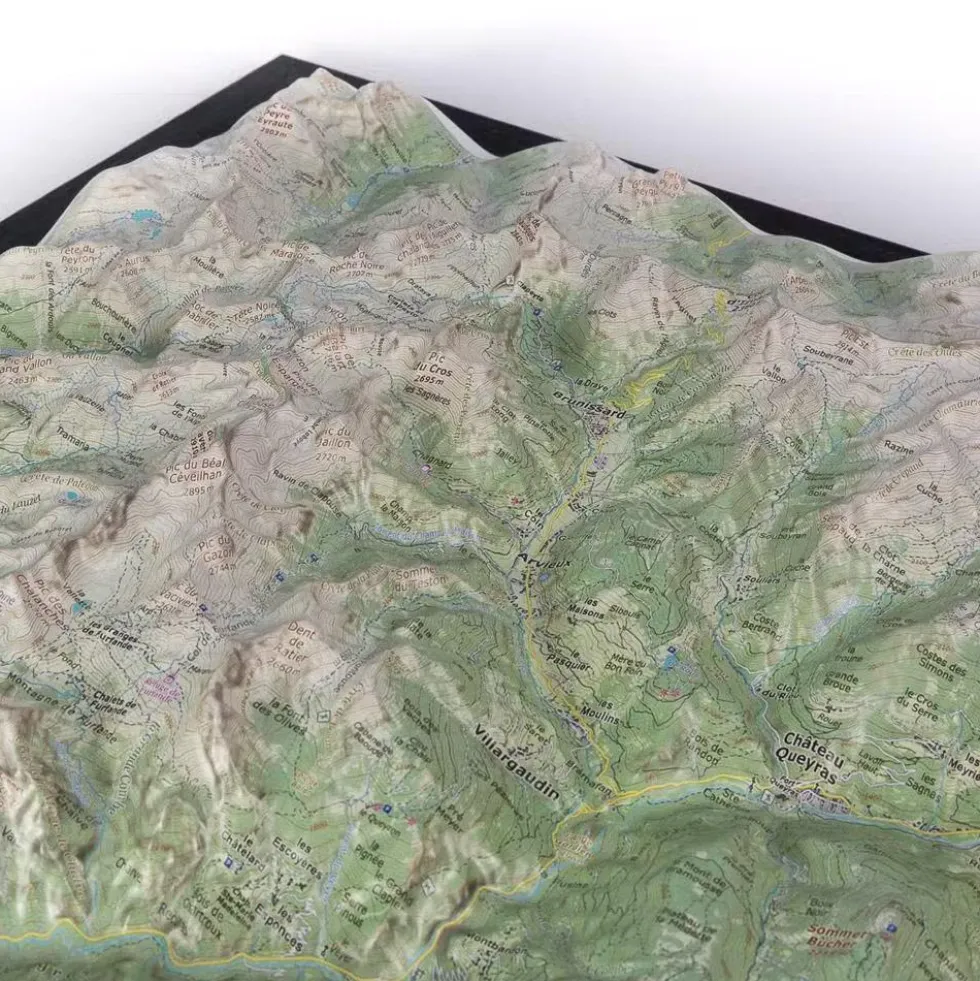 Carte 3D Deniveles Le Queyras