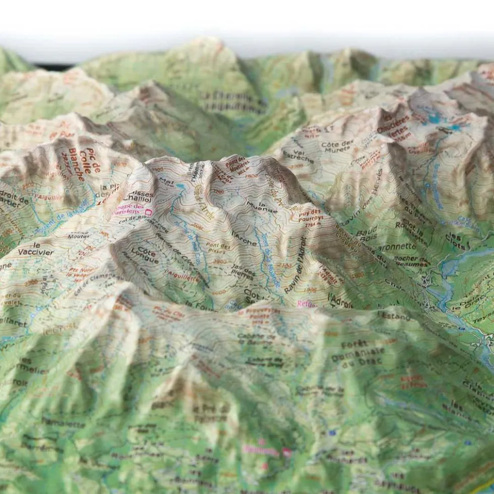 Carte 3D Deniveles Les Ecrins Sud