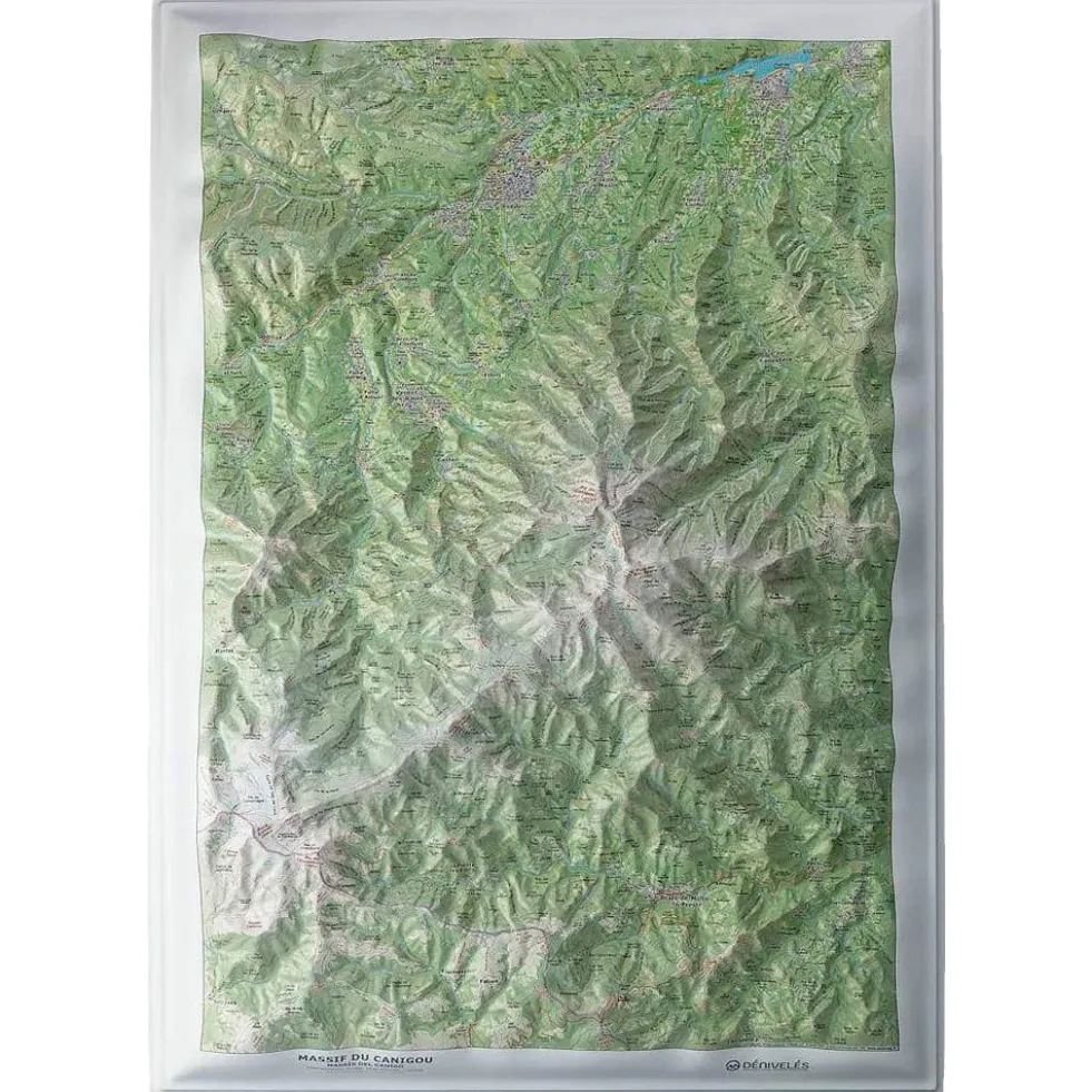 Carte 3D Deniveles Massif du Canigou