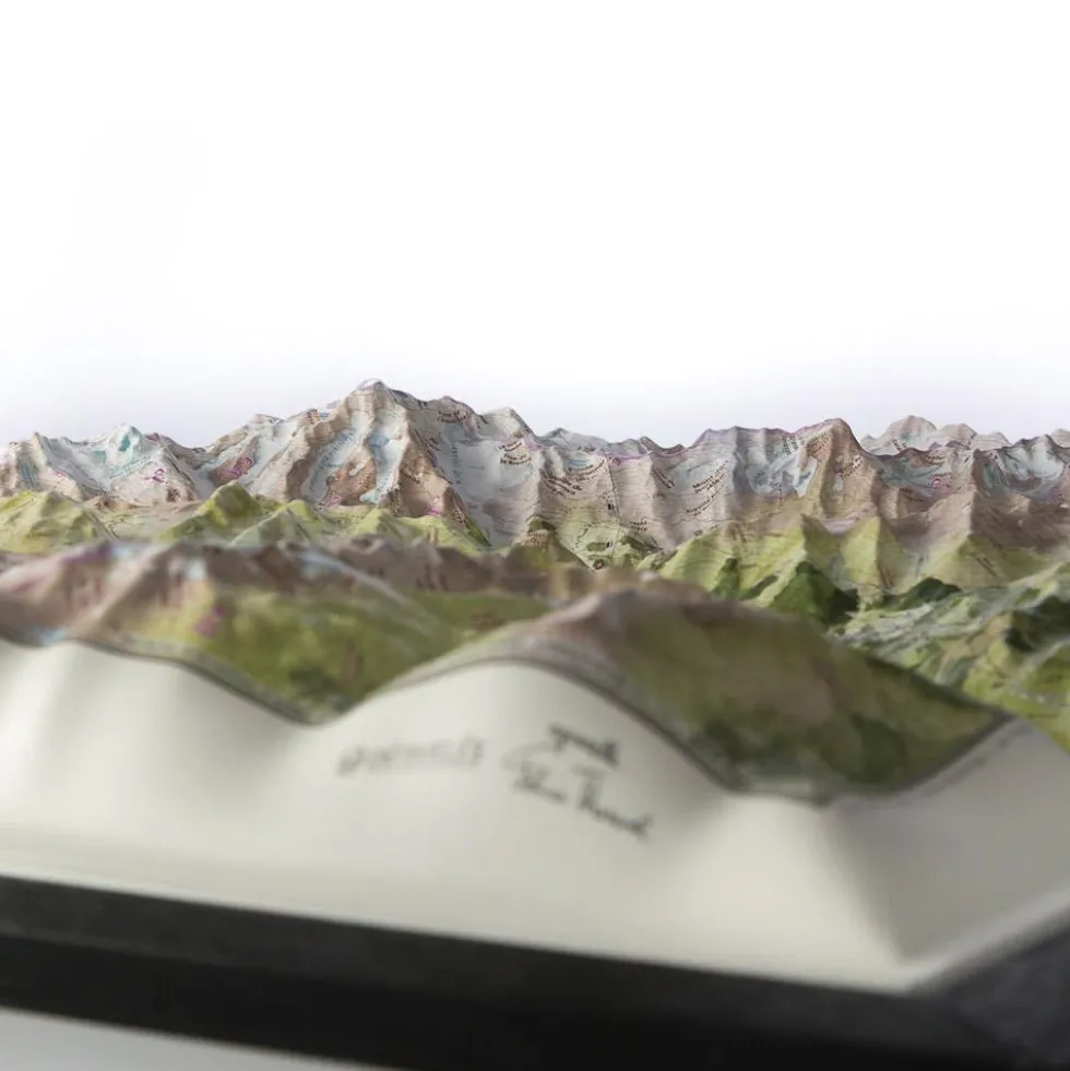 Carte 3D Deniveles Massif Du Mont Blanc