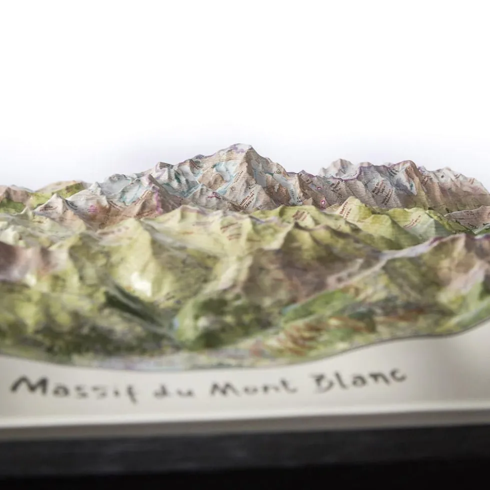 Carte 3D Deniveles Massif Du Mont Blanc