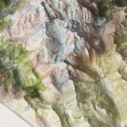 Carte 3D Deniveles Massif Du Mont Blanc