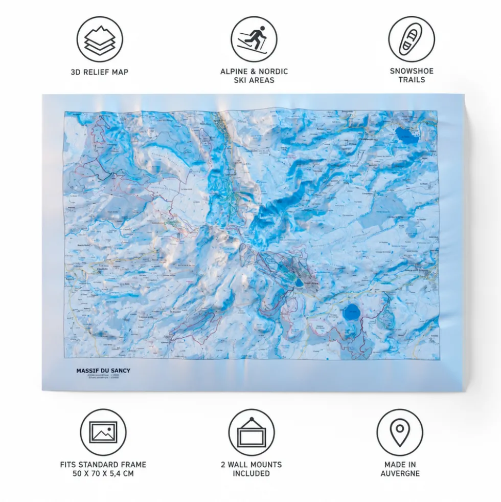 Carte 3D Deniveles Massif Du Sancy (Winter)