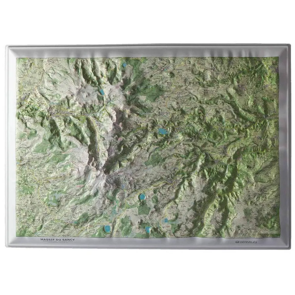 Carte 3D Deniveles Massif Du Sancy (Été)