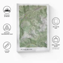 Carte 3D Deniveles Mont Bisanne & Mont De Vores (Summer)
