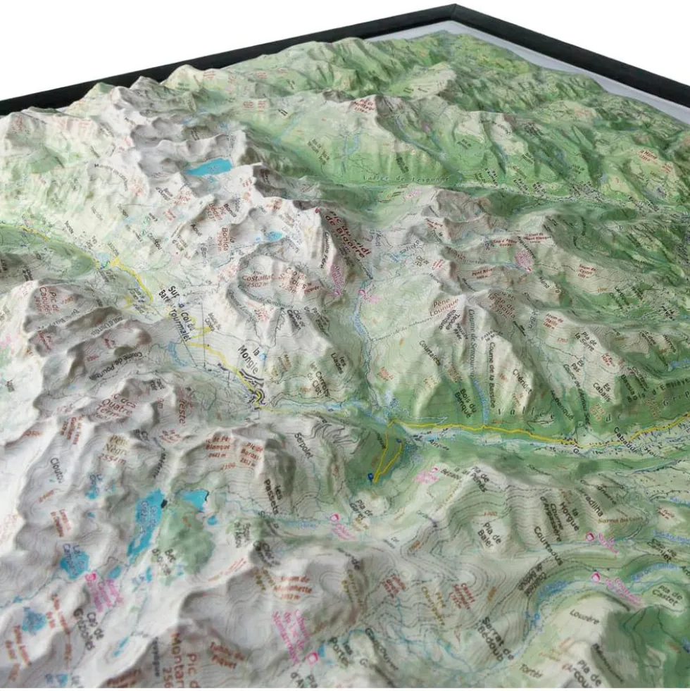 Carte 3D Deniveles Pic du Midi de Bigorre