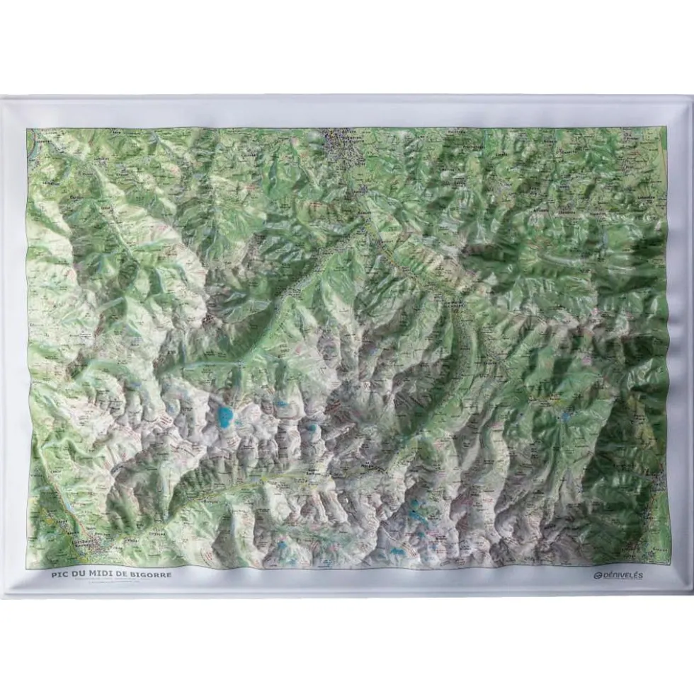 Carte 3D Deniveles Pic du Midi de Bigorre