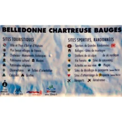 Carte 3D 3DMAP Bauges-Belledonne-Chartreuse