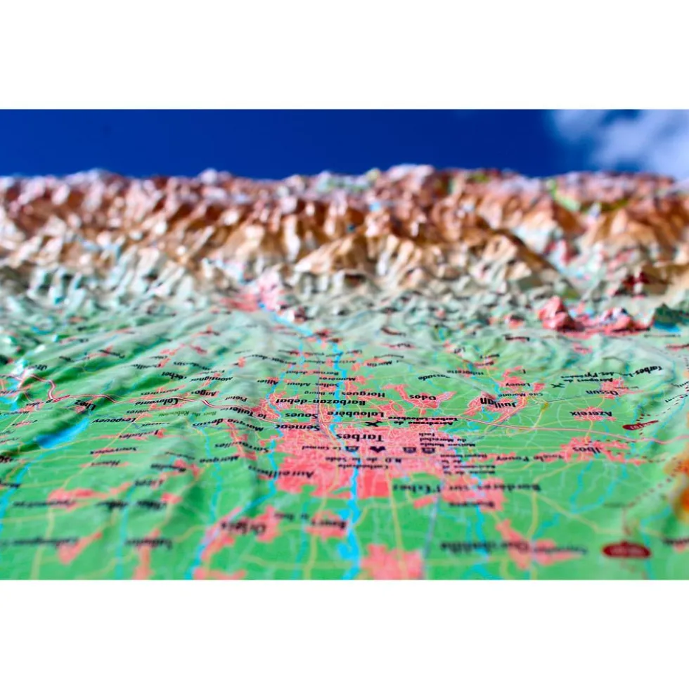 Carte 3D 3DMAP Hautes-Pyrénées