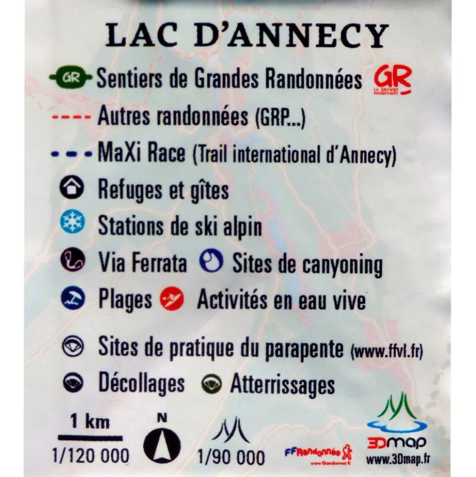 Carte 3D 3DMAP Le Lac D'annecy