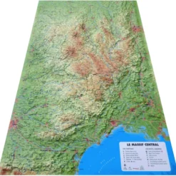 Carte 3D 3DMAP Le Massif Central