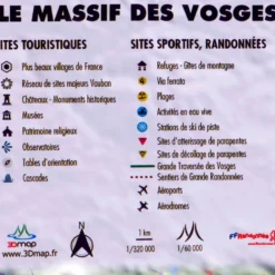Carte 3D 3DMAP Le Massif Des Vosges