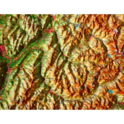 Carte 3D 3DMAP Les Deux Savoies