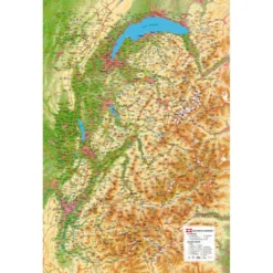 Carte 3D 3DMAP Les Deux Savoies