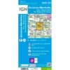 Carte IGN 3437ET Orcieres-Merlette, Sirac, Mourre Froid, PNR des Ecrins