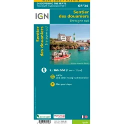 Carte IGN Le Sentier des Douaniers Bretagne Sud