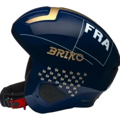 Casco Briko Vulcano 2.0 France Shiny Tangaroa Blue Gold White