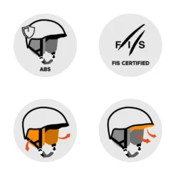 Casco Briko Vulcano 2.0 France Shiny White Tangaroa Blue Gold