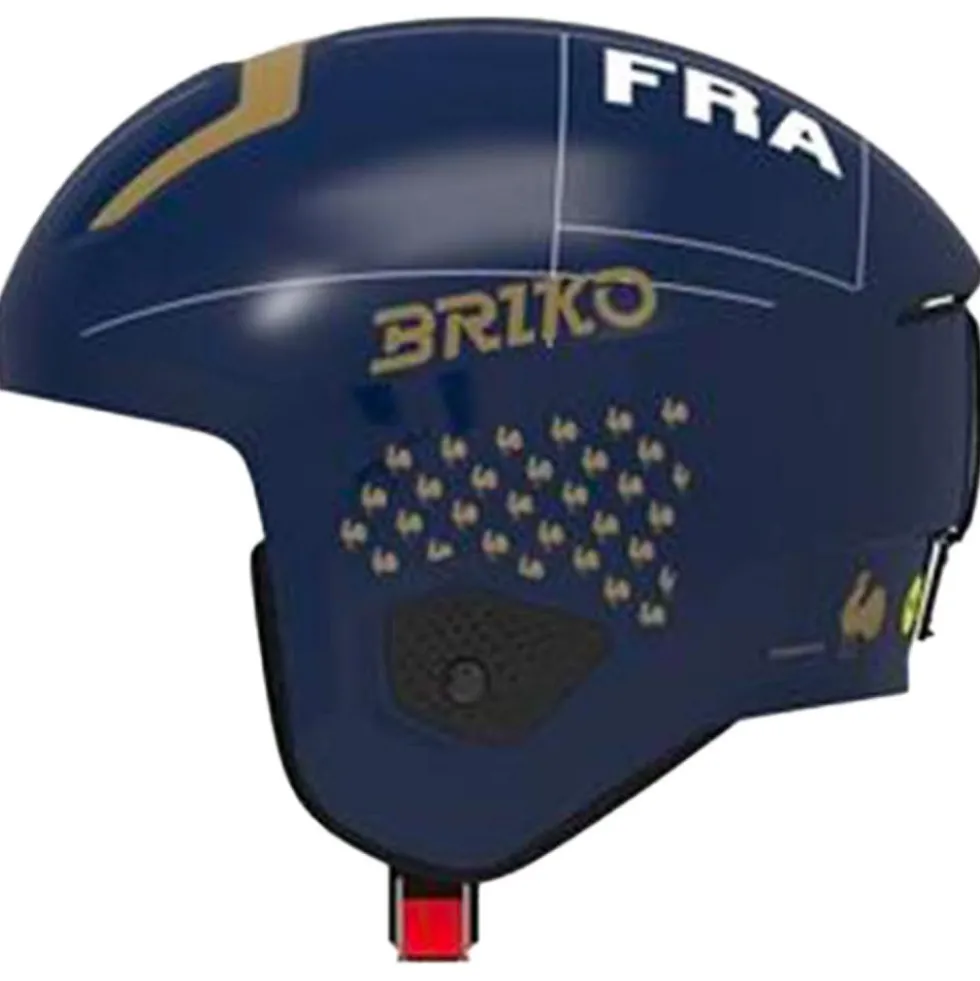 Casco Briko Vulcano 2.0 Mips France Shiny Tangaroa Blue Gold White