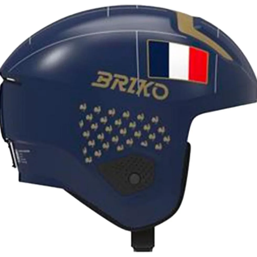 Casco Briko Vulcano 2.0 Mips France Shiny Tangaroa Blue Gold White
