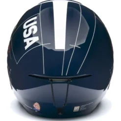 Casco Briko Vulcano 2.0 USA Shiny Blue White Cardinal Red