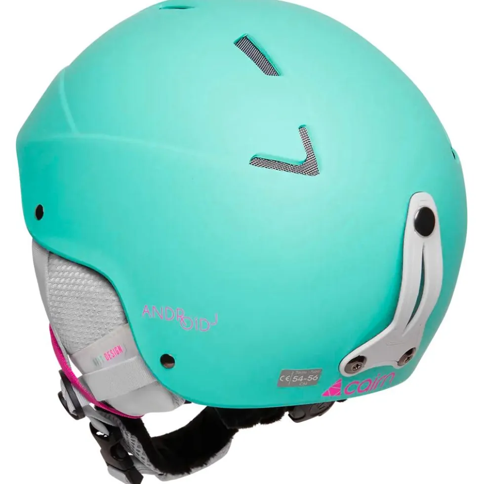 Casco Cairn Android Junior Turquoise Neon Pink