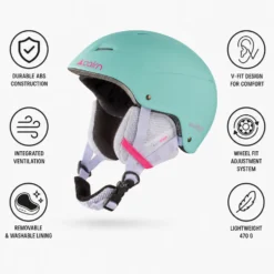 Casco Cairn Android Junior Turquoise Neon Pink