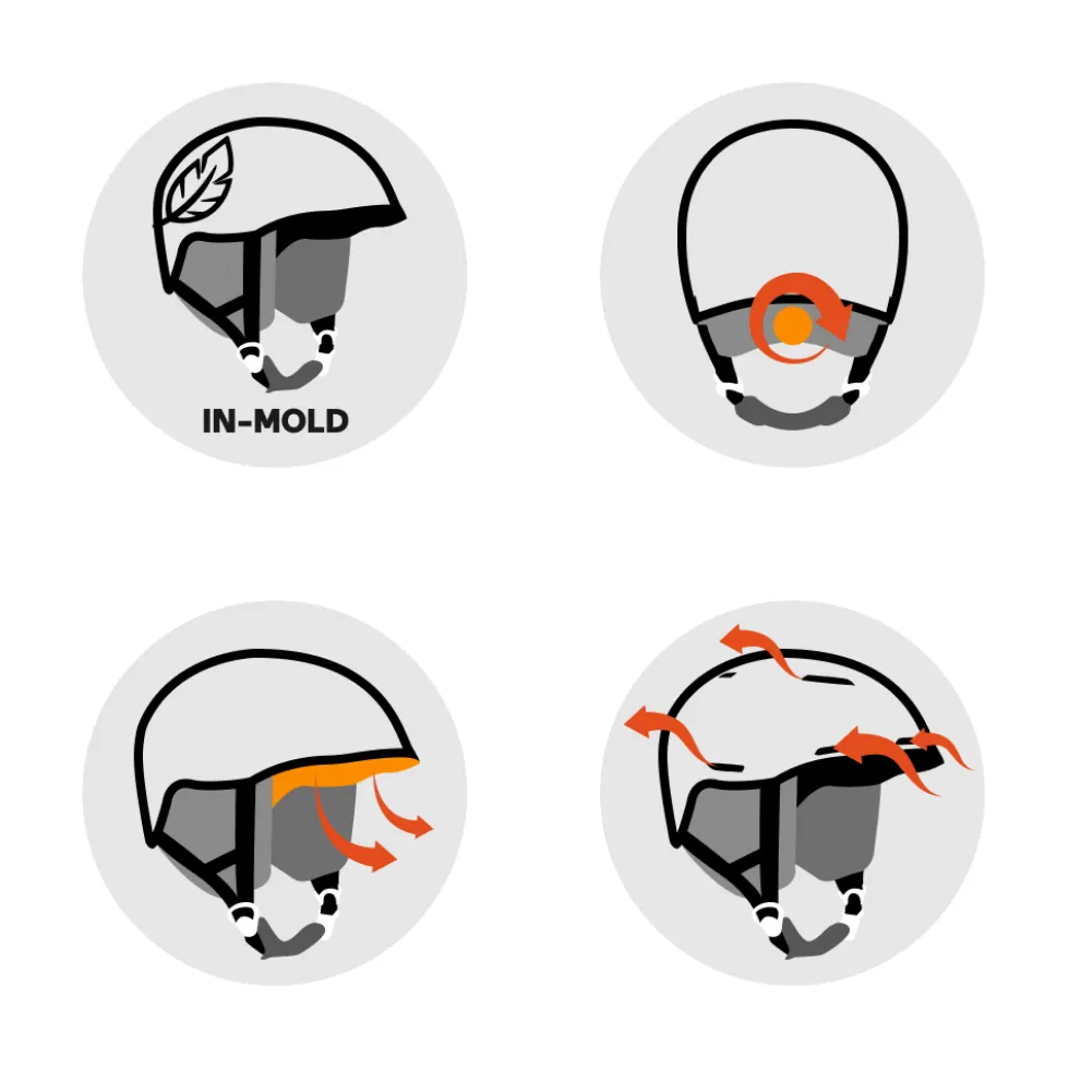 Casco Cairn Centaure Rescue White Wood