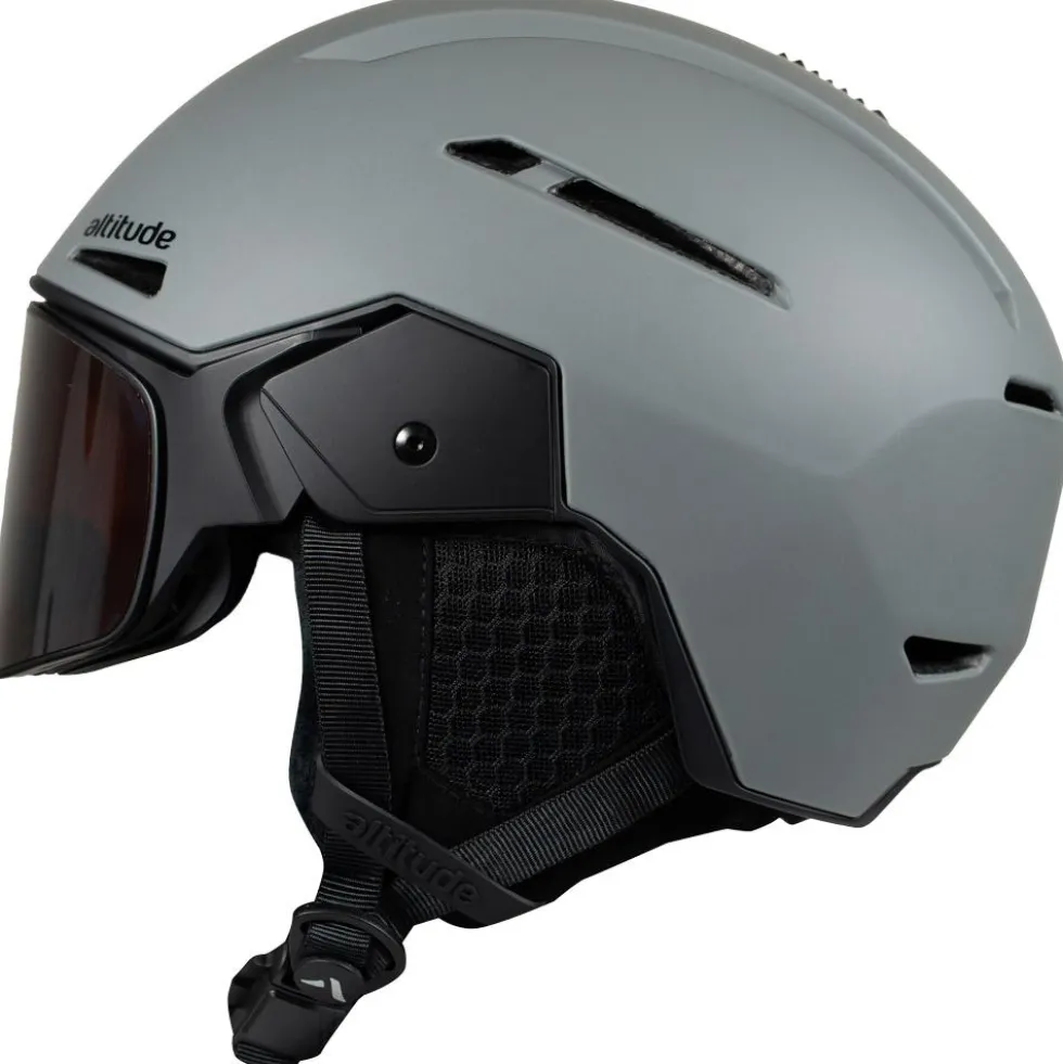 Casco con visiera Altitude Eyewear Stratos Visor Grey Metalic