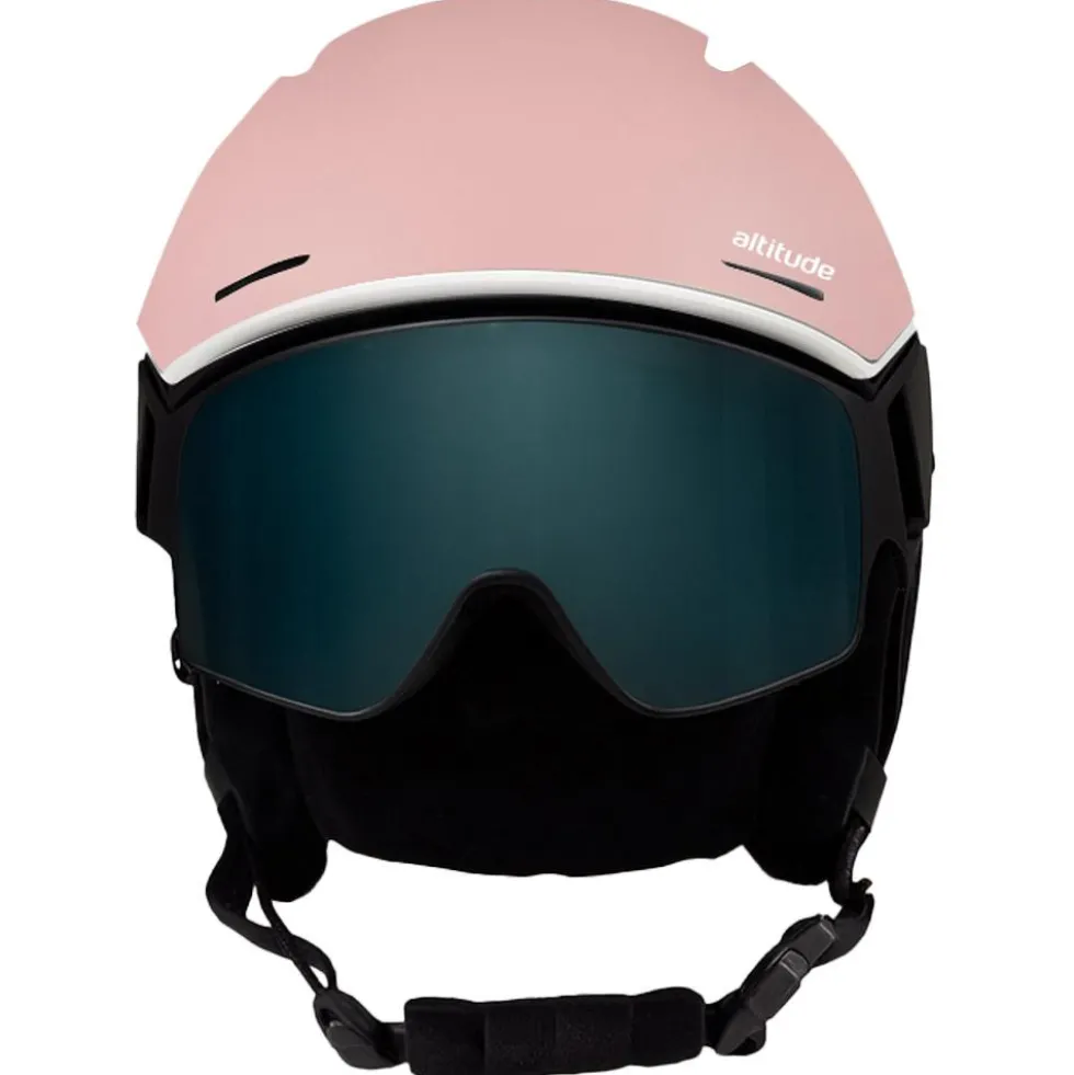 Casco con visiera Altitude Eyewear Stratos Visor Powder Pink