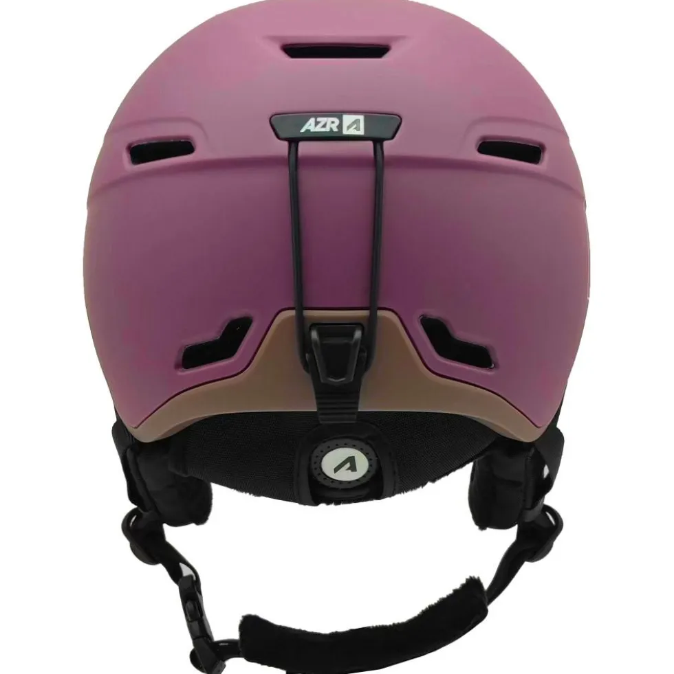 Casco con visiera AZR Orion Visor Cramberry Mat Irisé Bleu