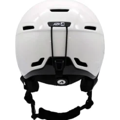 Casco con visiera AZR Orion Visor Blanc Nacré Noir Verni Irisé Bleu