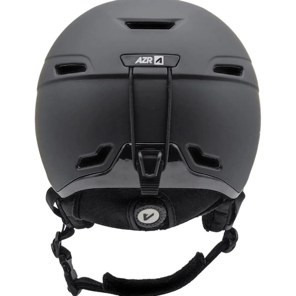 Casco con visiera AZR Orion Visor Noir Mat Gris Miroir + Yellow Visor