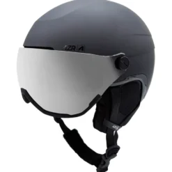 Casco con visiera AZR Orion Visor Noir Mat Gris Miroir + Yellow Visor