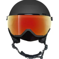 Casco con visiera AZR Orion Visor Noir Mat Irisé Rouge