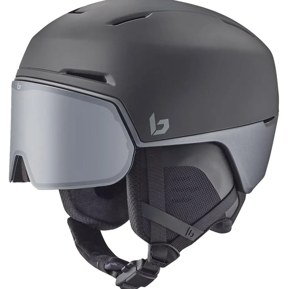 Casco con visiera Bollé X-Fusion Black Steel Matte Photochromic Silver