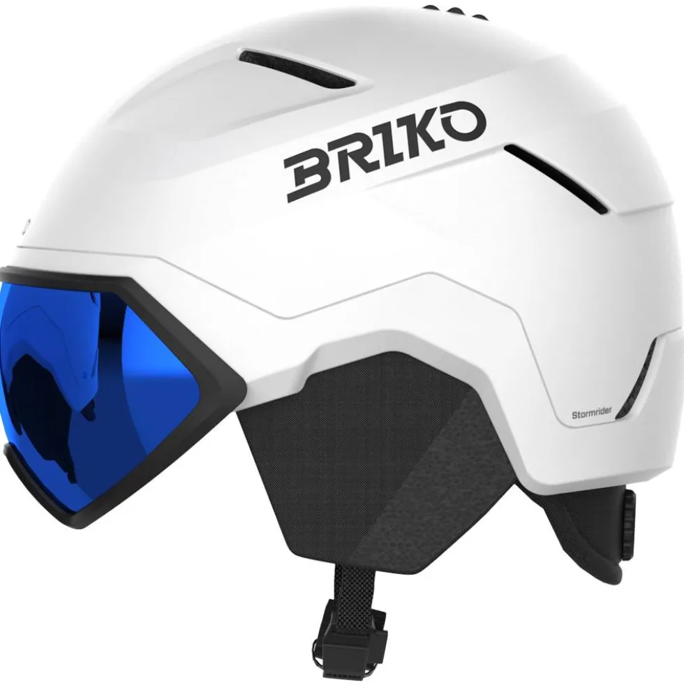 Casco con visiera Briko Stormrider Matt White Black