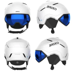 Casco con visiera Briko Stormrider Matt White Black