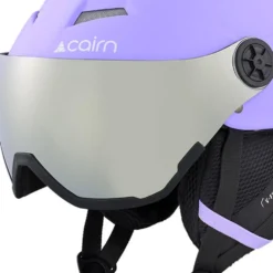 Casco con visiera Cairn Android Visor Junior Mat Lilac