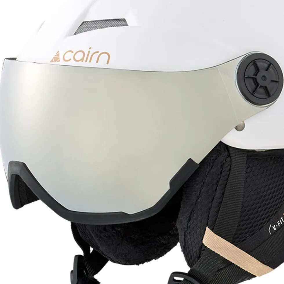Casco con visiera Cairn Android Visor Mat White Biscuit