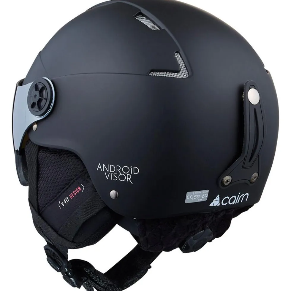 Casco con visiera Cairn Android Visor Mat Black