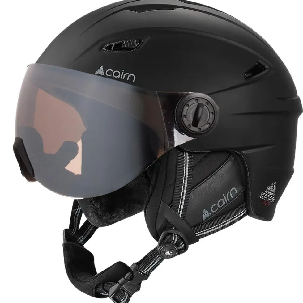 Casco con visiera Cairn Electron Visor Noir Mat