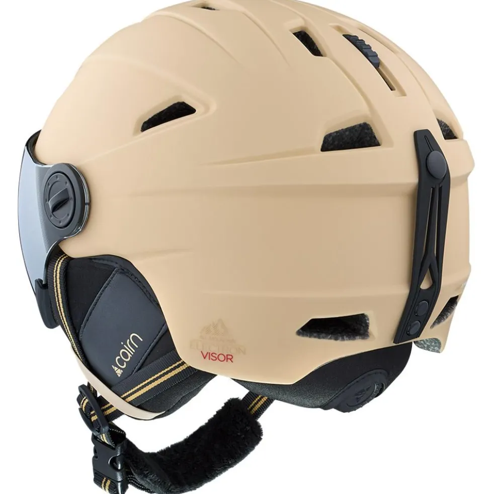Casco con visiera Cairn Electron Visor Mat Biscuit